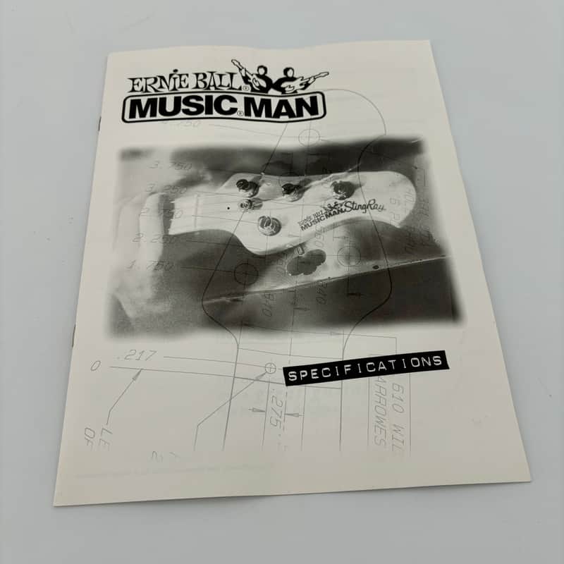 1997 Ernie Ball MUSIC MAN Specifications Catalog [AXIS, Luke, Steve Morse, Albert Lee, Silhouette, StingRay] image 1