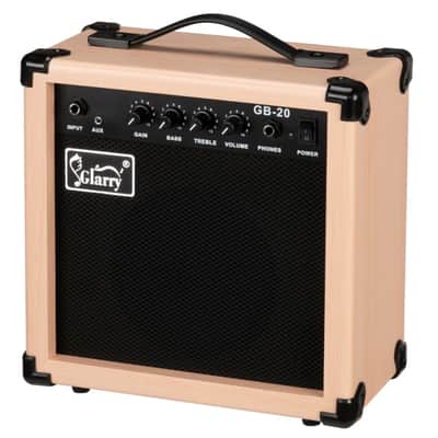 Glarry 20W GB-20 Electric Bass Guitar Amplifier - Natural image 1