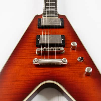 Epiphone Flying V Prophecy Electric Guitar - Aged Bengal Tiger Burst image 3