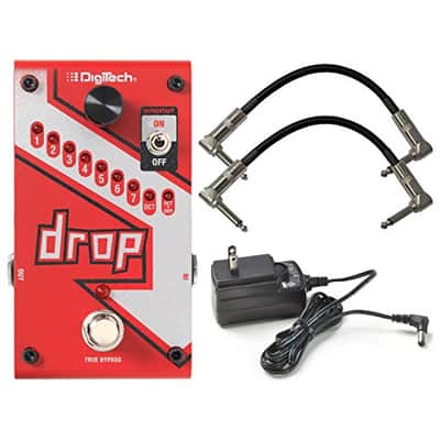 Digitech DROP Compact Polyphonic Drop Tune Pitch-Shifter with Power Supply and R-Angle Patch Cable image 1