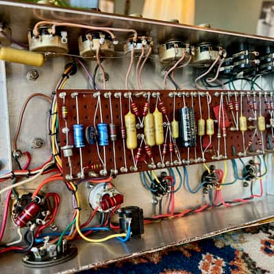 1965 Marshall JTM45 MkII Lead White Panel 50W Plexi image 21