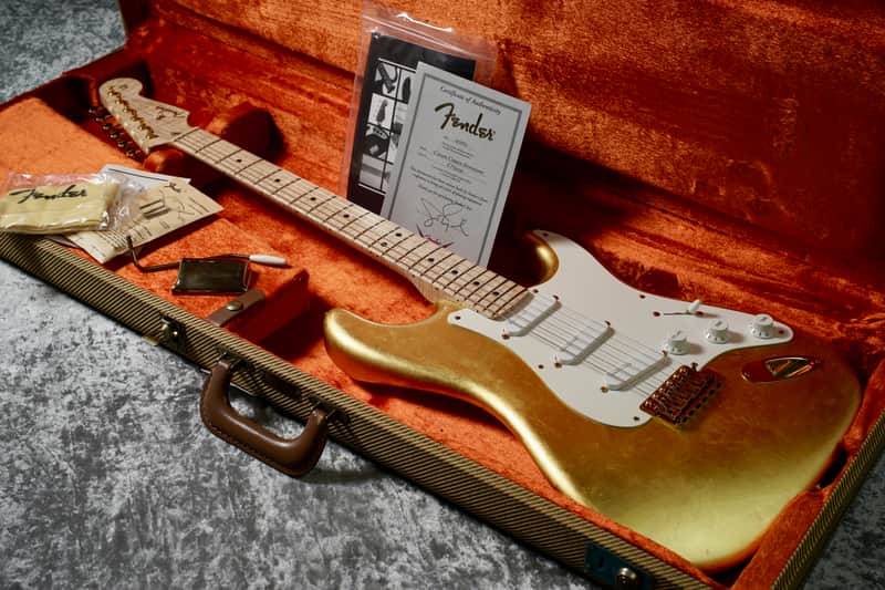 Fender Custom Shop Masterbuilt Eric Clapton Gold Leaf Stratocaster 2003 Build by John English image 1