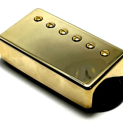 Covered A5 Bucker Neck Position Dedicated Pickup, AlNiCo Humbucker, Covered Gold Neck image 3