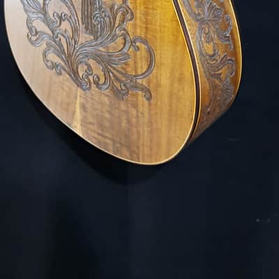 Acoustic Parlor Guitar Handmade by Blueberry Guitars Owl Motif image 14