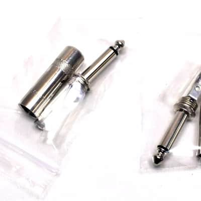 (2) Two Genuine REAN by NEUTRIK NYS224 Mono 1/4" Cable Mount Jack Nickel Plated image 2