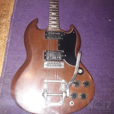 Gibson SG 1974 - Nitro worn brown image 2