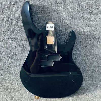 Glossy Black 4 String Bass Basswood Body image 1