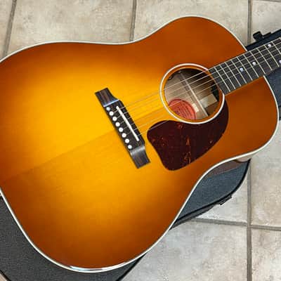 2025 Gibson J-45 Standard Acoustic Guitar Heritage Cherry Sunburst image 1