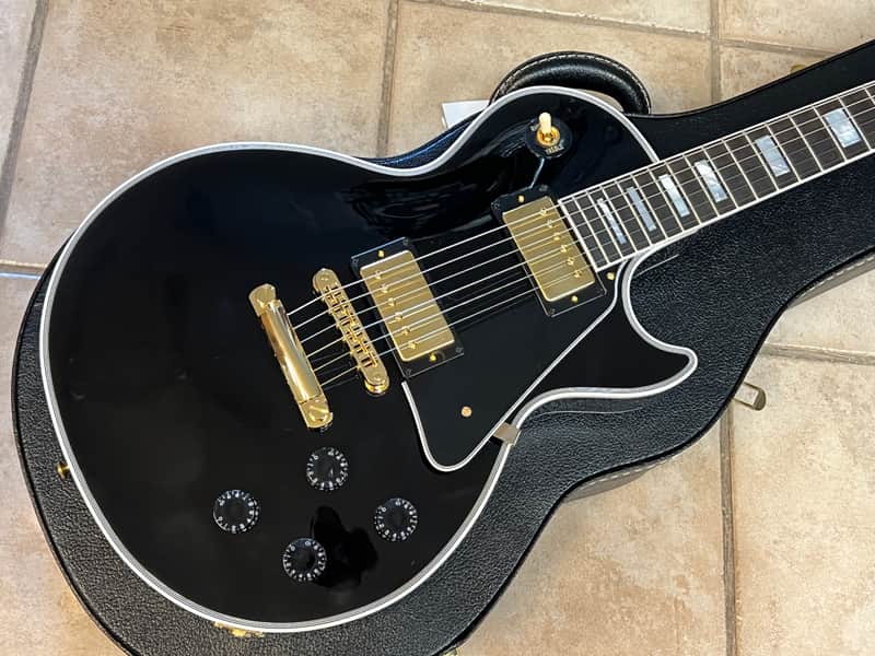 2024 Gibson Custom Les Paul Custom Ebony image 1