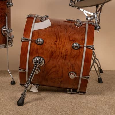 Natal Natural Bubinga Bop Drum Set 14x18 8x12 14x14 and 5x13 image 12
