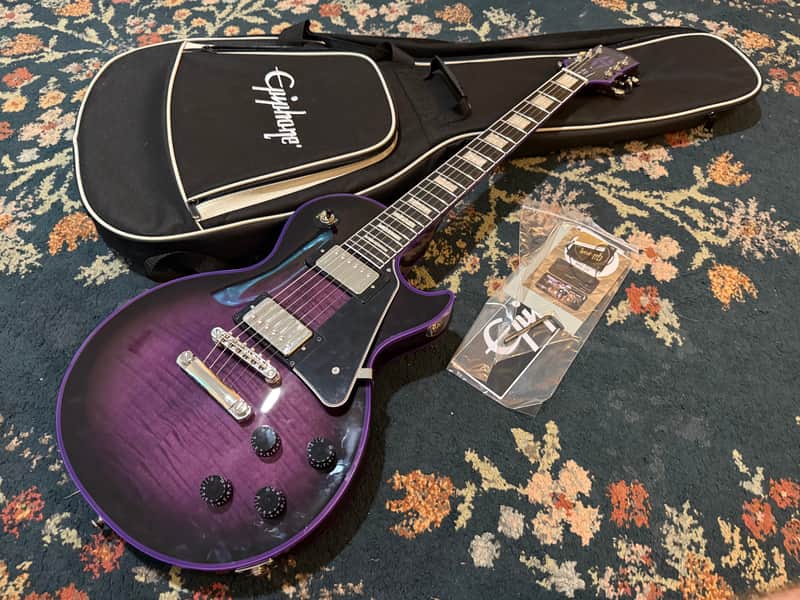 Epiphone Les Paul Custom Widow - Purple Burst image 1