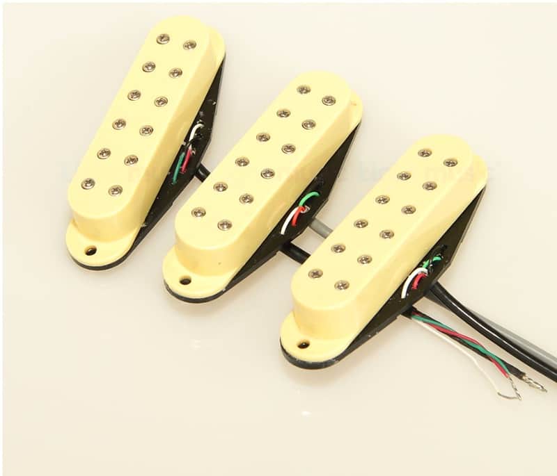 3 Cream Hot Rod Single Coil Humbucker Pickup Set for Electric Guitar image 1