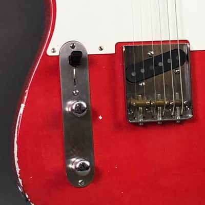 LEFTY! Vintage Boutique Custom Relic TL51 Nocaster Fiesta Red Nitro Lacquer Tele Guitar 1/4 Sawn Made in USA Klein Pickup 7 lb HSC image 3