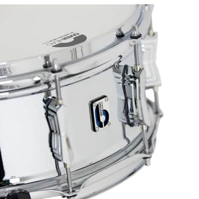 British Drum Co. BB-14-60-SN Bluebird Series Chrome Over Brass Snare. 6" x 14" image 14
