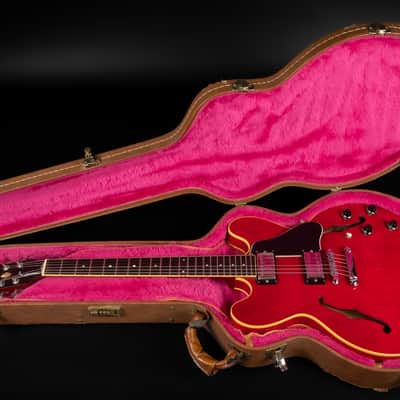 1990 Gibson ES-335 Dot Reissue - Cherry | Vintage USA Post Norlin Era Semi-Hollow Bill Lawrence Humbucker | OHSC image 24