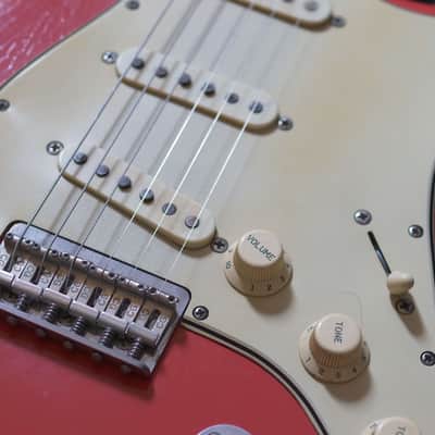 MB Guitars 62-S  2024 - Fiesta Red Hardtail image 4