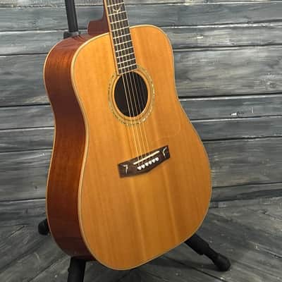 Ibanez AW500 Artwood Dreadnought Acoustic Guitar, Natural - w/HSC - x6414 - USED image 4