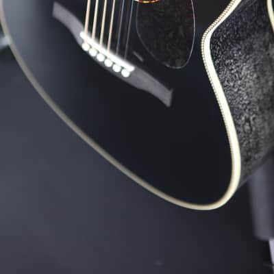 PRS SE P20E Tonare Parlor with Fishman Sonitone Pickup 2025 - Present - Black Top & Doghair back and sides image 5