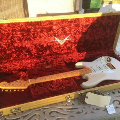 Fender Custom Shop limited edition 57 Vintage Custom Stratocaster,Mary Kay blonde,ash body,100% original,1 owner,COA,all papers,tweed case image 17