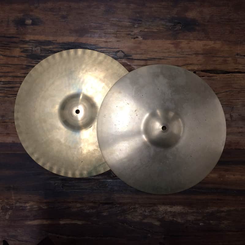 Paiste 14" Formula 602 "Pre-Serial" Sound Edge Hi-Hat Cymbals (Pair) 1967 - 1971 image 1