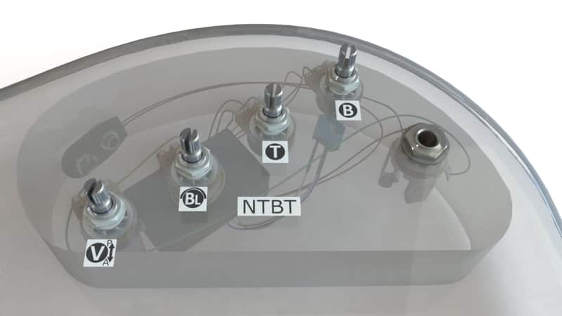 Bartolini HR-4.5APJ Jazz Layout Pre-Wired 2 Band EQ Active/Passive, NTBT Preamp, 4 Inline Pots image 1