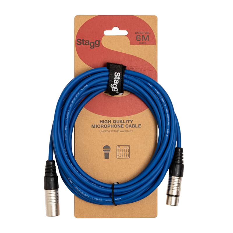 Stagg 6M/20F BLUE MIC CABL XLRf-XLRm image 1