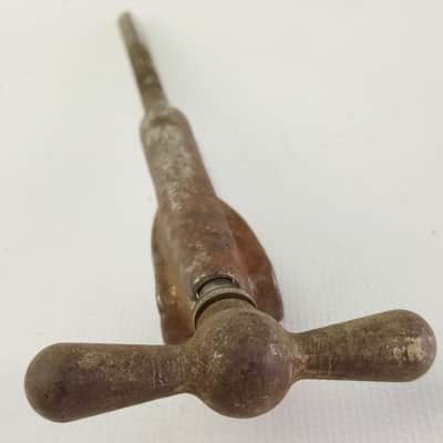 Leedy 1+Bowtie Bass-Drum Tension T-Rods+Claws Vintage 30s Nickel Bow-Tie USA8/10 image 2