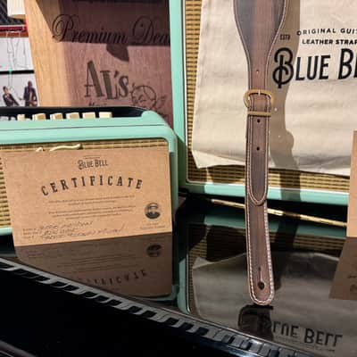 Blue Bell Straps ZOZO 73 ARTISAN Custom Shop for Al’s Music Factory  FADED BROWN image 3
