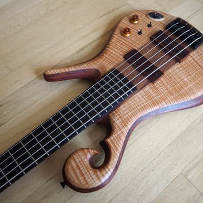 2015 Carl Thompson Custom 5 String Electric Bass Guitar Scroll Les Claypool image 11