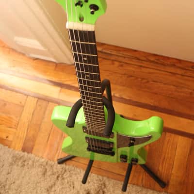 hard luck kings hard luck kings spider neon green firebird stlye electric guitar emg hz pickups 2017 image 7