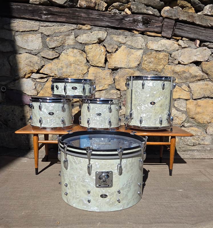 Slingerland Buddy Rich Outfit No. 1 1970's - White Marine Pearl