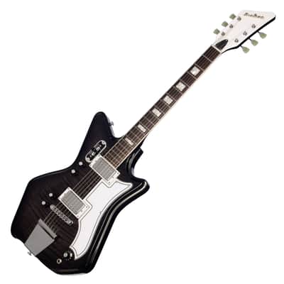 Airline Guitars Jetsons 2P FM Charcoal Flame image 6
