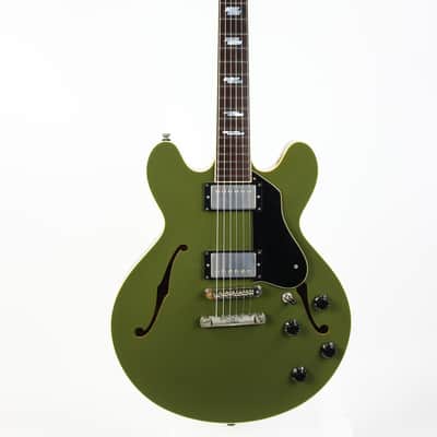 2024 Collings I-35 LC AGED Olive Drab Green | Throbak SLE-101 Plus MXV, Ameritage Case image 5