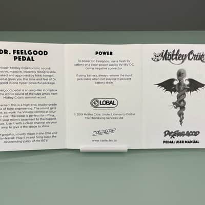 MOTLEY CRUE SOLD OUT Dr. Feelgood 30th Anniversary Guitar Distortion Effects Pedal  RARE Mick Mars 2019 - Sea Foam Green image 19
