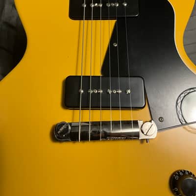 Gibson Les Paul Junior 2014 - TV Yellow Les Paul Junior w/Lollar 5% Underwound P90s and Music City tailpiece image 6