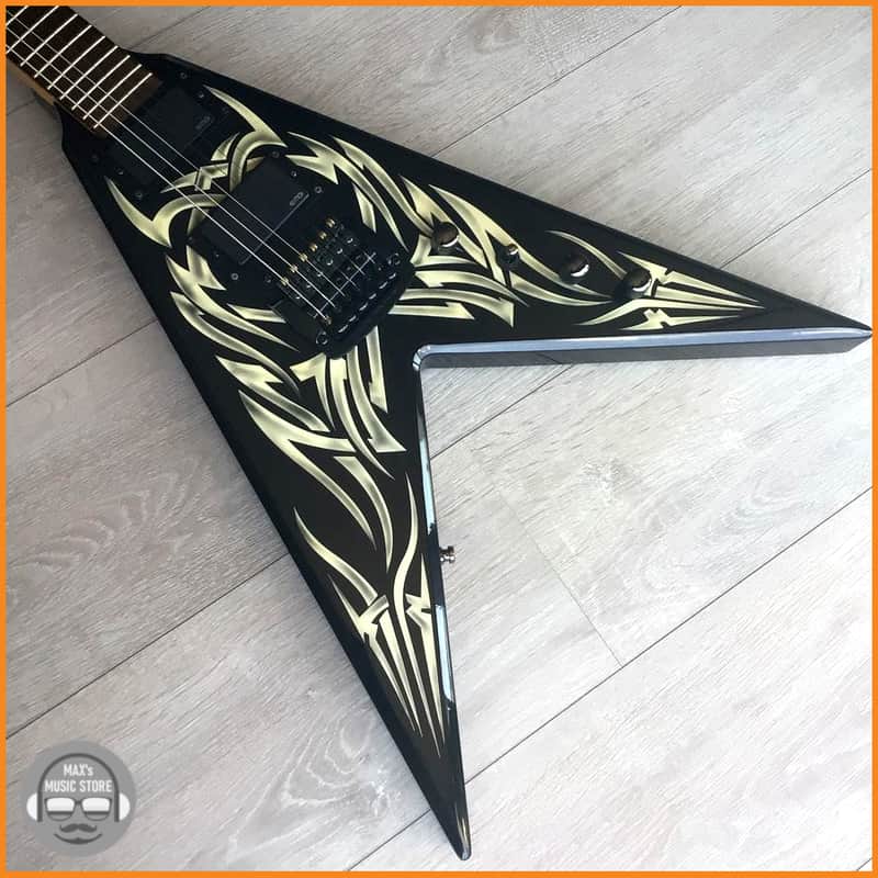 BC Rich KKV Tribal Kerry King Signature Flying V – EMG Pickups – Kahler Bridge – Strap Locks - 2010 image 1
