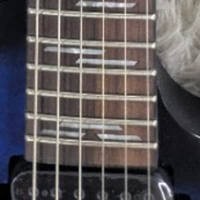 Mint Schecter 2452-SHC 6 String RH Electric Guitar Omen Elite-6 See Thru Blue Burst image 7