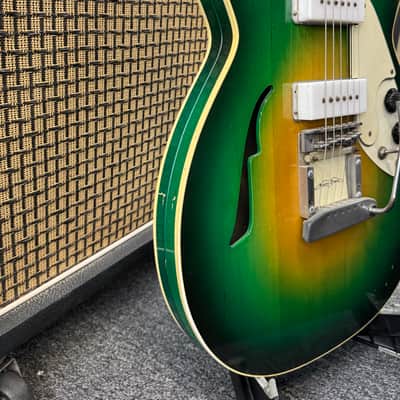 Micro-Frets Spacetone 70s - Martian Green Burst image 2