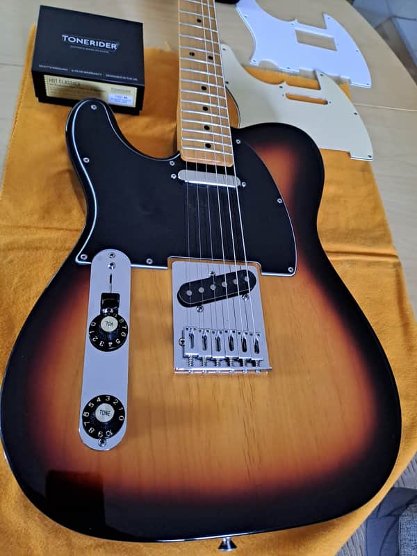 Fender Telecaster 2014 - Brown Sunburst - Lefthand Left-hand - ToneRider - Pickguard option image 1