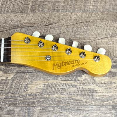 MyDream Partcaster Custom Built - Relic Black Thinline Gibson Scale Duesenberg image 8