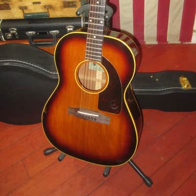 1983 Epiphone FT-45 Cortez Sunburst EARLY Fat Neck w/ Nice Hard Case image 2
