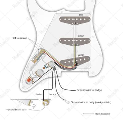 Hot Loaded ST Pickguard Prewired ST SSS Pickguard with Alnico Pickups Tortoise - Cream Covers Bild 7