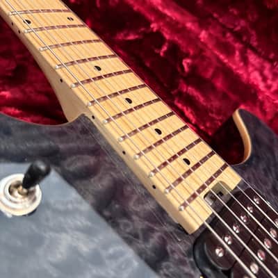 EVH WG-T Wolfgang Standard Quilt Hardtail 2010s - Transparent Black image 4
