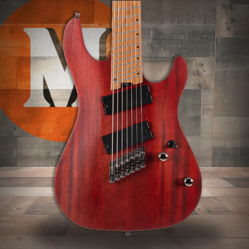 Cort KX Series Multi-Scale 7-String Electric Guitar - Open Open Pore Mahogany (KX307MSOPM-U) image 1