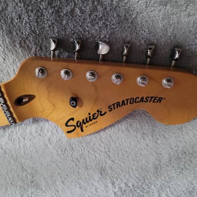 Squier Classic Vibe 70s Stratocaster Neck - Maple/Maple LSR Roller Nut, Gotoh Locking Tuners, Tusq image 5