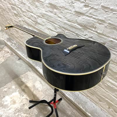 🎸 TAKAMINE EF-391ME / 1985 / transparent black / Japan / incl. ohsc / vintage & rare image 13