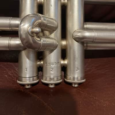 Reynolds Regent (Ohio Band Instruments) (1940s) Bb Trumpet SN 13498 (silver) (rare) image 6