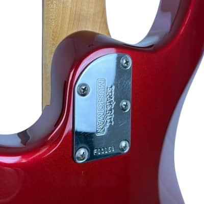 Music Man Ernie Ball Sterling 4H Bass 2000 - Candy Apple Red image 6