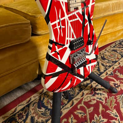 EVH Striped Series w/ Gator case - Red, White and Black image 5
