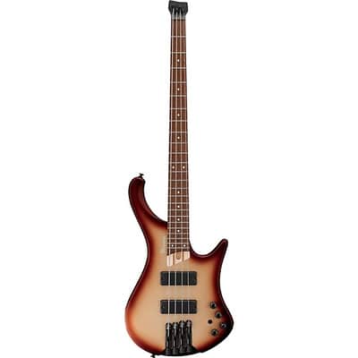 Ibanez EHB600CCM Ergonomic Headless Bass Guitar - Charred Champagne Burst Matte image 4